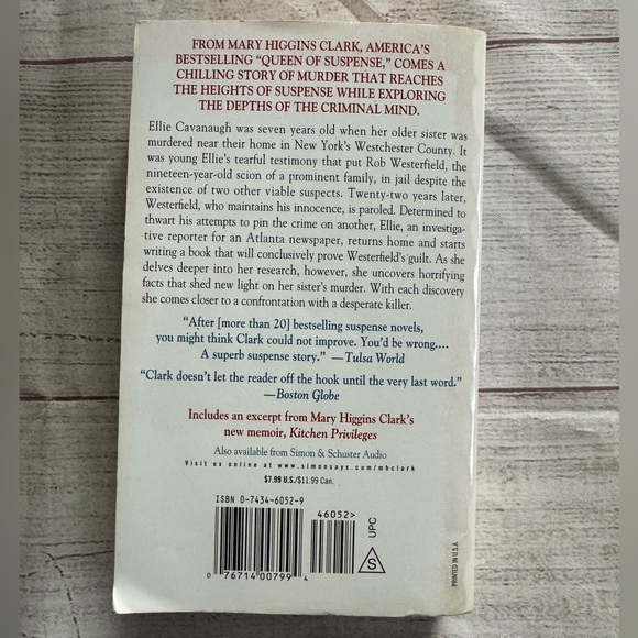 🐬 CLEARANCE ITEM:Daddy’s Little Girl by Mary Higgins Clark Paperback Book - Picture 3 of 10